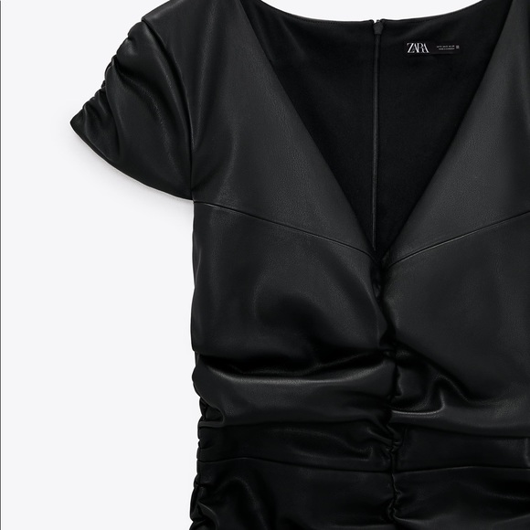 Faux leather dress - Picture 2 of 3